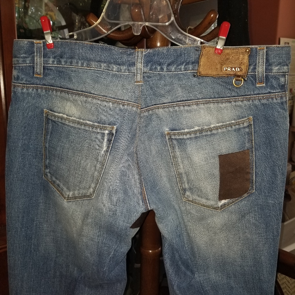 Prada 5 button fly denim jeans